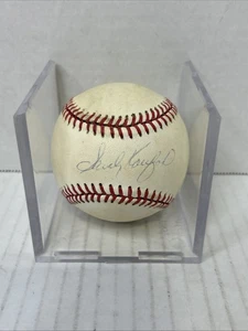 Sandy Koufax Signed Rawlings National League Baseball Brooklyn Dodgers D3 - Picture 1 of 6