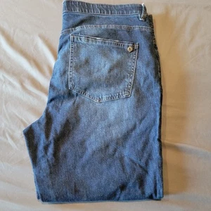 Democracy “Ab” Solutions Stretch Denim Relaxed Comfy Distressed Jeans Size 16 W - Picture 1 of 11