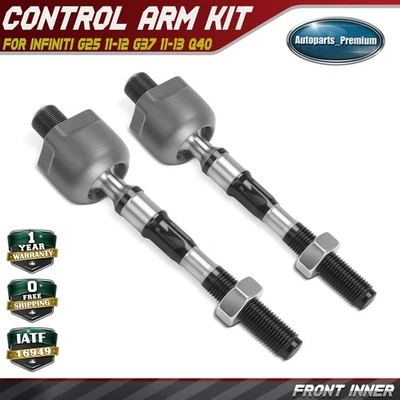 2x Extremo de barra de amarre interior delantero para Infiniti G25 2011-2012 G37 2011-2013 Q40 2015 AWD Foto 1 de 4