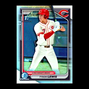 Bowman Chrome Draft Tyson Lewis 1er refractor 2024 #BDC-44 Cincinnati Reds radiocontrol - Imagen 1 de 1