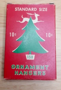 Vintage 50er Jahre National Lametta MFG. Co. Christbaumschmuck Aufhänger Haken - Bild 1 von 5