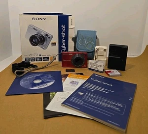 Sony Cyber-shot DSC-W170 rot Digitalkamera 10,1 MP aus Japan mit Box unten lesen - Bild 1 von 24