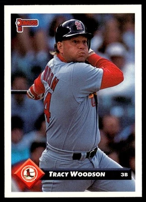 1993 Donruss Tracy Woodson St. Louis Cardinals #652 - Image 1 of 2