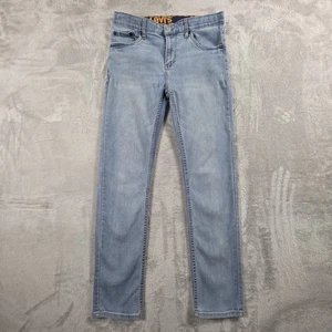 Levis Jeans 510 Straight Leg Mid Rise Light Wash Classic Americano Mens 18 - Picture 1 of 8