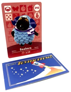 Animal Crossing Nintendo Amiibo - Baabara #292 - Serie 3 Original Karte - Bild 1 von 1