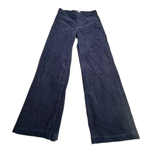 GAP High Stride Corduroy Wide Leg Pants Navy Blue Women's Size 10R 30x30 - Picture 1 of 12