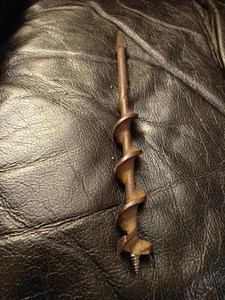 Vintage Holz Erdbohrer Bohrer, Bohrer 9" - Bild 1 von 4