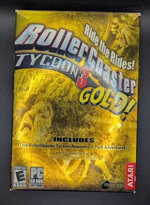 RollerCoaster Tycoon 3: Gold (PC, 2005) And Soaked 3 ATARI Frontier - Image 1 of 2