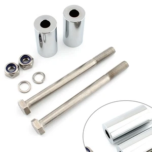 2" Lenker Riser Halterungs-Kit Chrom für Kawasaki Vulcan 800 900 1500 1600 2000 - Bild 1 von 11