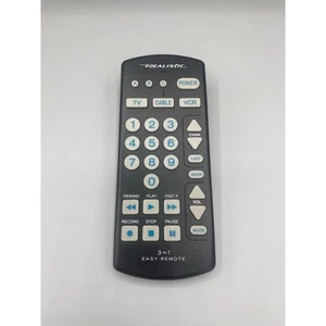 Realistic TV CABLE VCR 3 In 1 Easy Remote Control Remote 15-1906 - Picture 1 of 6
