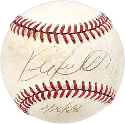 Kirby Puckett Signed AL Baseball Minnesota Twins "2/20/88" Beckett #AD43486 - Image 1 of 4