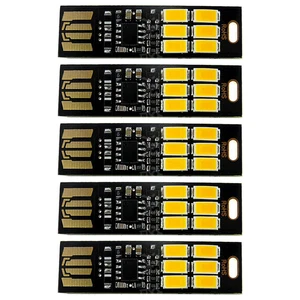 5* 6-LED USB Portable Keychain Lamp With Touch Dimming 1W Daylight White 3200K - Photo 1/8