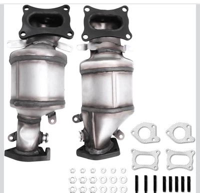 2x convertidor catalítico delantero para Honda Accord 2008-2017 Odyssey Acura MDX RL TL Foto 1 de 2