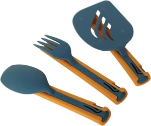 Jetboil Jetset Stowable Camping Utensil Set, Grey Orange - Picture 1 of 12
