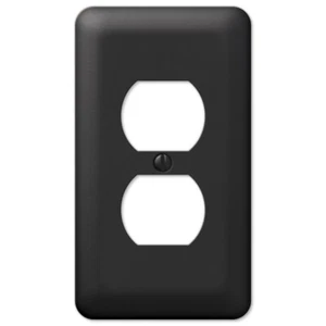 Devon Black Switch Plate Cover Wallplate - Picture 1 of 16