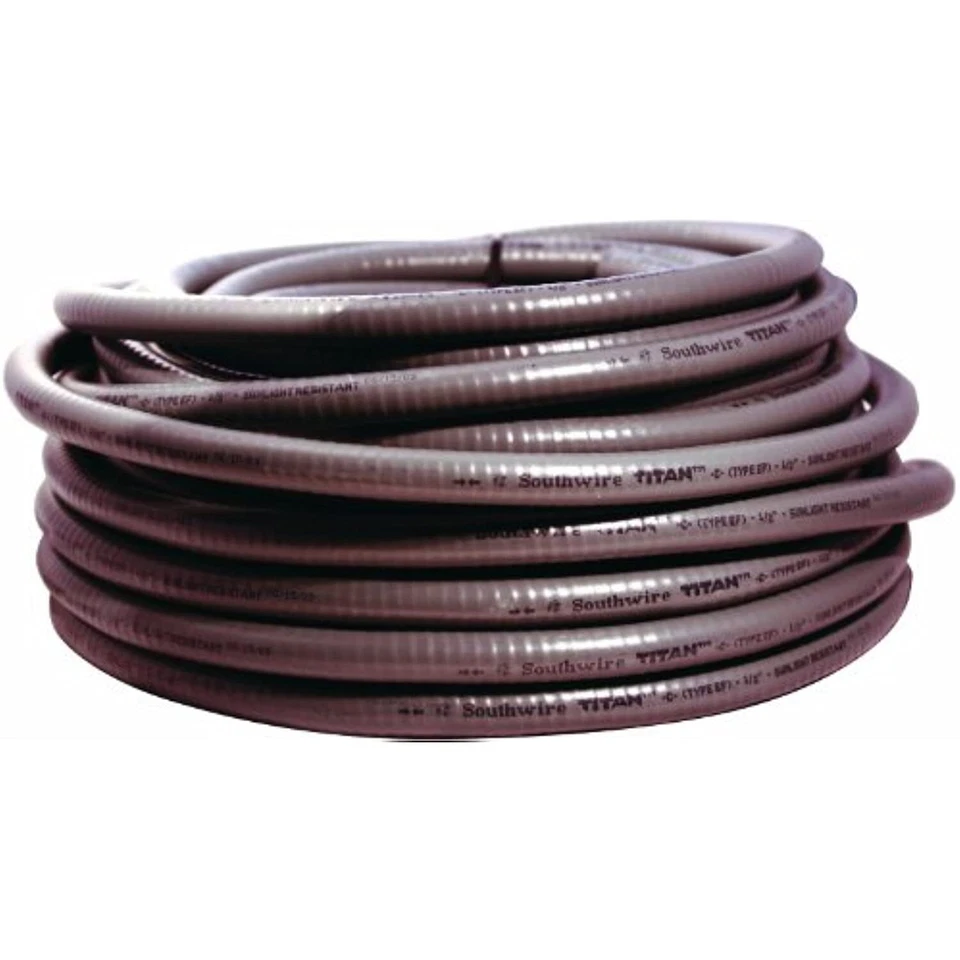 Líquido no metálico hermético Southwire 55094201 100 pies tipo ultratito casi nuevo 1/2 pulgada Foto 1 de 1