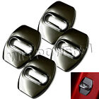 4X Polished Black Stainless Door Lock Latch Catch Cover Fits 20-22 Ct5 Ct5v Ct4