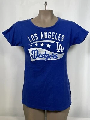 Camiseta para niña Los Angeles Dodgers MLB azul con logotipo de banderín GRANDE 14 Foto 1 de 4