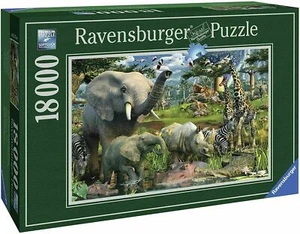 Ravensburger 17823 Jigsaw Puzzle AT THE WATERHOLE 18000 pcs. 276 x 192 cm. NEW - Picture 1 of 7