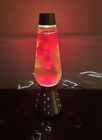 Vintage 70s Lava Lamp Starlight Gold Base 17" Red Wax Underwriters Labs Tested