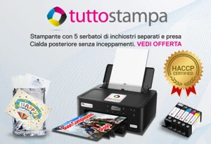 PROMO STAMPANTE ALIMENTARE PER CIALDE OSTIA PASTA DI ZUCCHERO CERTIFICATA HACCP - Foto 1 di 1