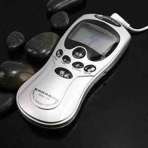 DIGITAL MASSAGER THERAPY MACHINE W/ELECTRONIC MULTI-FUNCTION +8 PADS, ELECTRODES - Picture 1 of 7