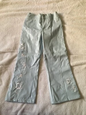 Pantalón de Moto Guess Jeans Niña Gótico Rock Azul Pastel Bordado S4T Nuevo con Etiquetas Foto 1 de 4