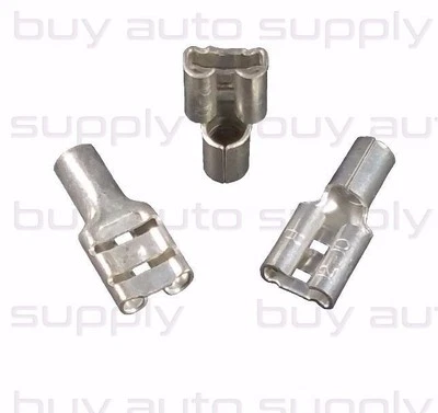 100 12-10 Ga. Non Insulated Female Quick Connect Bare Terminal Naked Disconnect - Image 1 of 2