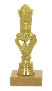 Pokal Schachfigur gold auf Marmor (H=15,5 cm) inkl. Gravur - Bild 1 von 1