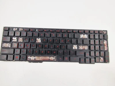 Teclado Asus GL553 GL553VD GL553V GL753VD GL753V solo teclas rojas de EE. UU. Foto 1 de 4