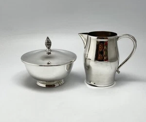 Wm Rogers Paul Revere Reproduktion Versilbert bedeckt Zuckerdose Milchkännchen Set - Bild 1 von 12