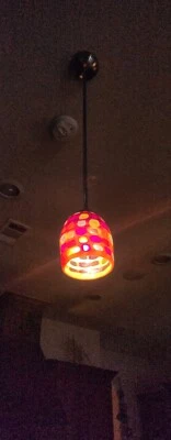 Custom Handmade Hardwired Multicolored Kitchen Pendant - Image 1 of 4