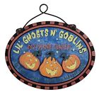 Lil' Ghosts & Goblins Day Scare Center Sign - Wood and Metal