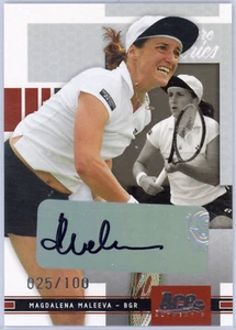 Ace Authentic Signature Series Magdalena Maleeva 2005 autógrafo # 025/100 - Imagen 1 de 1