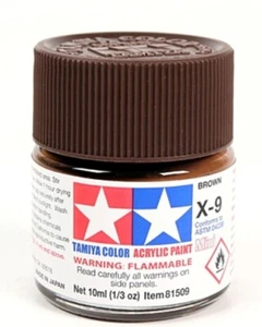 Tamiya 81509 - Acrylique Modèle Peinture - X-9 Marron - 10ml Pot T48 Post - Photo 1 sur 8