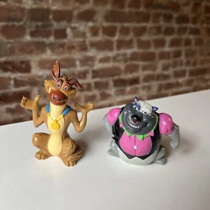 Vintage All Dogs Go To Heaven Charlie Carface Kunststoff 3" PVC Figuren 1989 Wendys - Bild 1 von 10