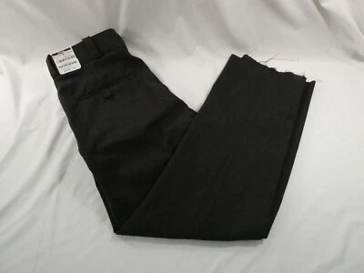 FLYING CROSS MENS SIZE 35 LEGEND 55% POLY/45% WOOL NYC PLEATED CHARCOAL SPLETRS - Image 1 of 4