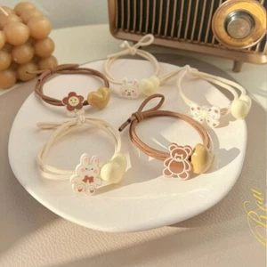 Fascia elastica per capelli bambina bambino fiocco clip cravatta accessori coniglio carina - Foto 1 di 5