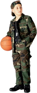 Kids Camouflage Military BDU Fatigue Pants Trousers Army Cargo Fatigue Pants - Picture 1 of 11