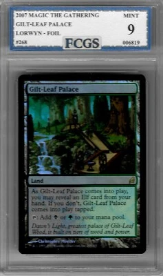 2007 Magic the Gathering Gilt-Leaf Palace FOIL Lorwyn Graded FCGS 9 MINT - Image 1 of 2