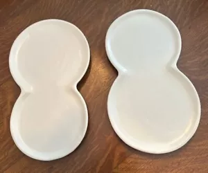 Crate & Barrel plates lot of 2 - Picture 1 of 2