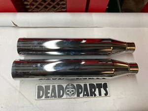 Harley softail blunt cut 64900170 slip-on exhaust mufflers pipes - Bild 1 von 3