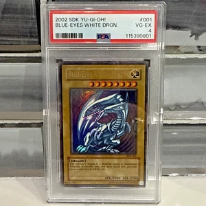 Yu-Gi-Oh! 2002 SDK #001 Blue Eyes White Dragon PSA 4 VG-EX - Bild 1 von 3