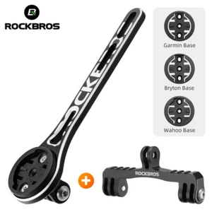 ROCKBROS Bike Computer Mount,Out Front Integrated Bicycle Handlebar Mount - Picture 1 of 14