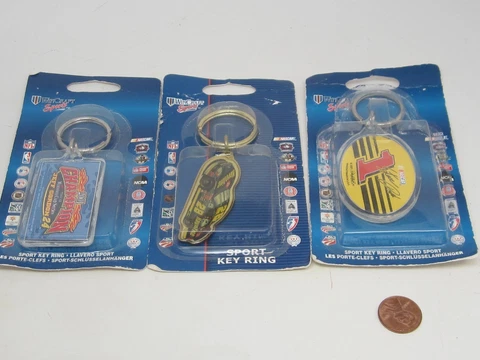 BRAND NEW! LOT 3 WIN CRAFT KEY RING SPORT Fan Shop Fan Apparel & Souvenir NASCAR Cover