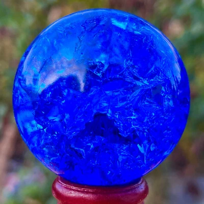 155G Natural Titanium Rainbow Quartz sphere Crystal ball Healing - Image 1 of 4