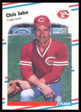 1988 Fleer Update Chris Sabo Cincinnati Reds #U-87
