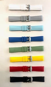 Herren Armband für Omega Swatch SPEEDMASTER Silikon 20mm MOONSWATCH Kurvengriff - Bild 1 von 25