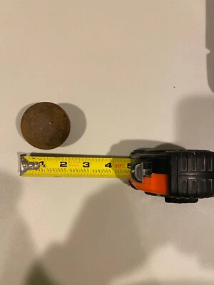 Antigua bola de cañón de 2" de la era de la Guerra Civil. Foto 1 de 2