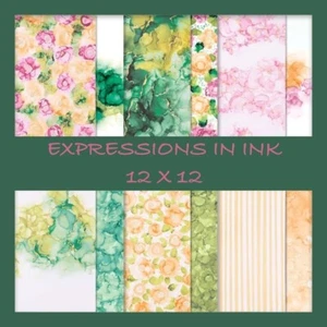 Stampin Up! EXPRESSIONS IN INK Specialty 12x12 - 12 FULL Sheets ***NEW*** #424 - Picture 1 of 9